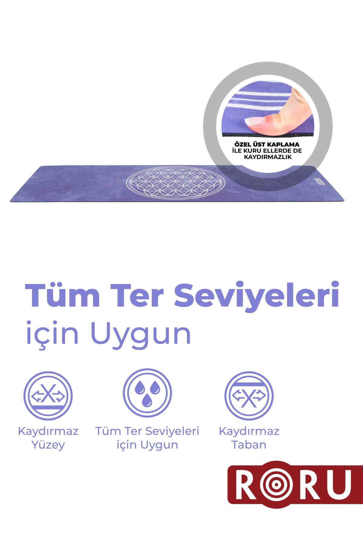 Moon Series Professional Yoga Mat LifeTree Purple