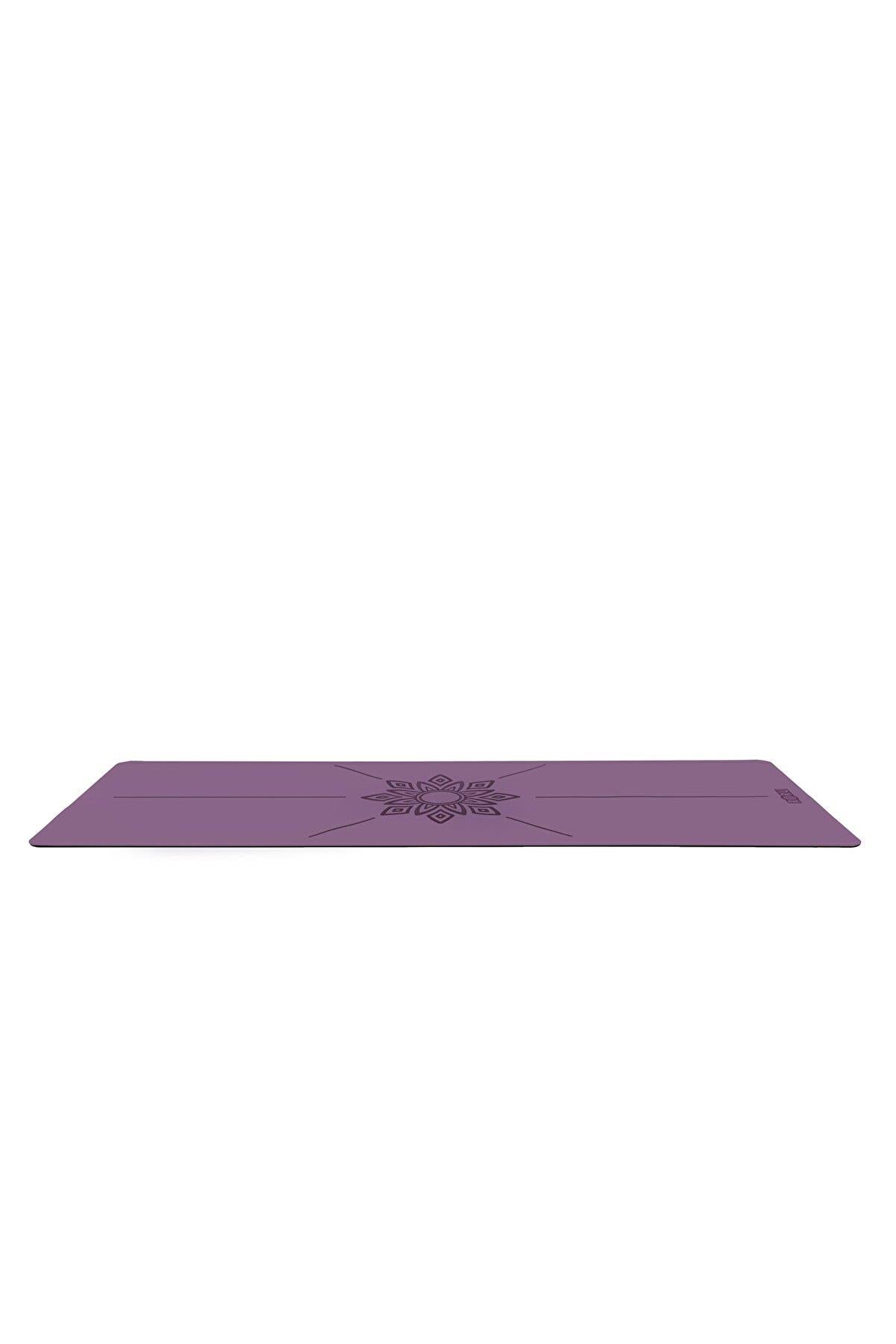 Roru Concept Sun Kaydırmaz Yoga Egzersiz Matı 183 x 68 cm 5 mm Kuru - Nemli Eller İçin, Doğal Kauçuk, Mor